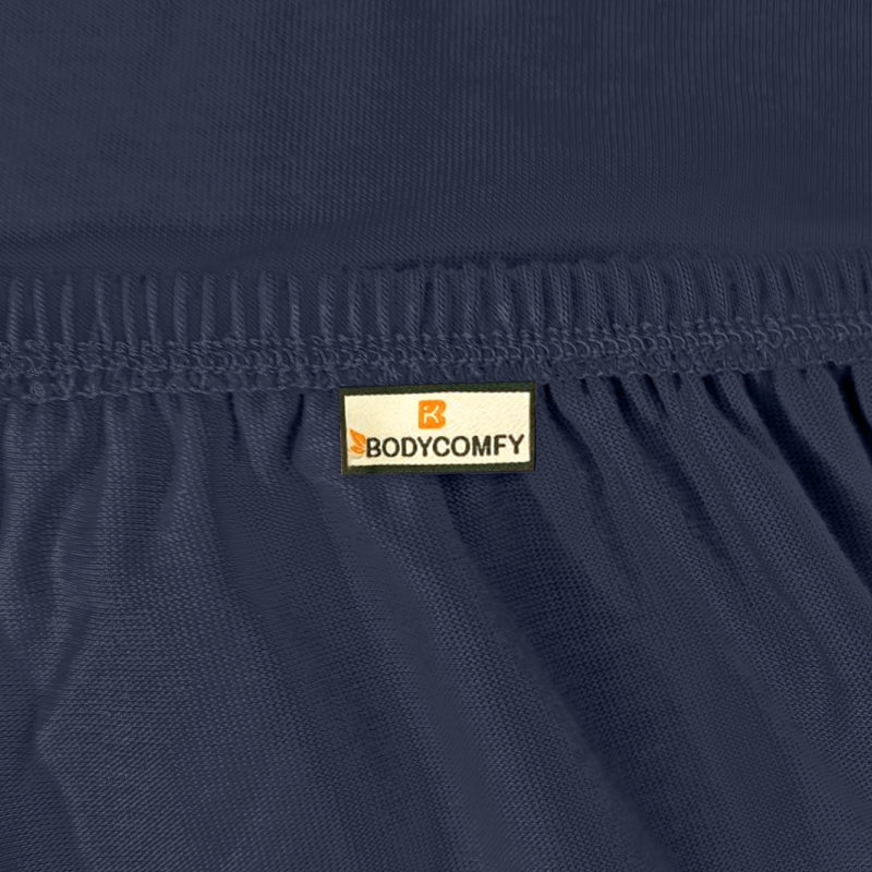 Bodycomfy 100% Cotton Hosiery Single bed Fitted Bedsheet – Geometric Print