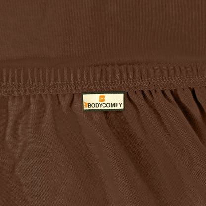 Bodycomfy 100% Cotton Hosiery Single bed Fitted Bedsheet – Geometric Print