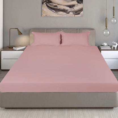 Bodycomfy 100% Cotton Hosiery King Size Fitted Bedsheet – Solid