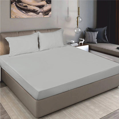 Bodycomfy 100% Cotton Hosiery King Size Fitted Bedsheet – Solid