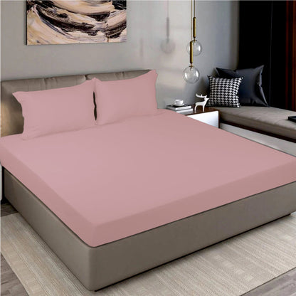 Bodycomfy 100% Cotton Hosiery King Size Fitted Bedsheet – Solid