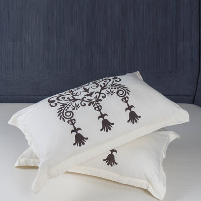 Bodycomfy 100% Cotton Hosiery King Size Fitted Bedsheet – Motif Panel Print