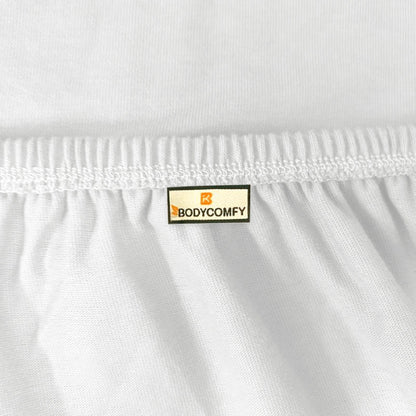 Bodycomfy 100% Cotton Hosiery King Size Fitted Bedsheet – Geometrical Panel Print