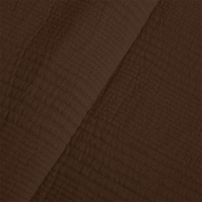 BodyComfy 100% Cotton Hosiery King-Size Fitted Bedcover – Checkered Block Texture