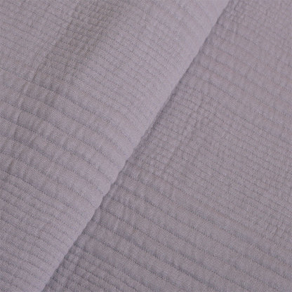 BodyComfy 100% Cotton Hosiery King-Size Fitted Bedcover – Checkered Block Texture