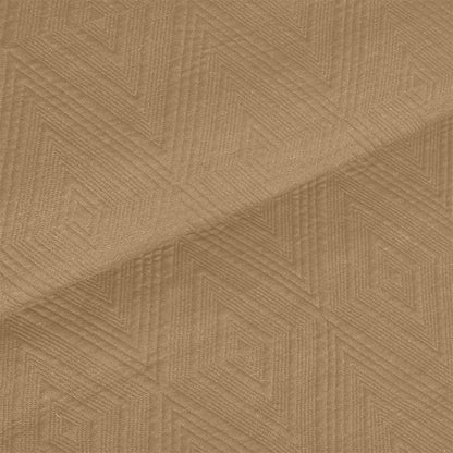 BodyComfy 100% Cotton Hosiery King-Size Fitted Bedcover – Heritage Diamond Pattern