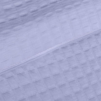 BodyComfy 100% Cotton Hosiery King-Size Fitted Bedcover – Geometrical Quilted Pattern