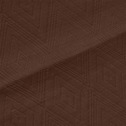 BodyComfy 100% Cotton Hosiery King-Size Fitted Bedcover – Heritage Diamond Pattern