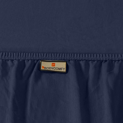 Bodycomfy 100% Cotton Hosiery King Size Fitted Bedsheet – Solid