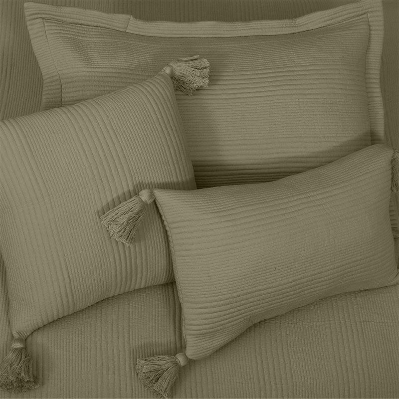 BodyComfy 100% Cotton Hosiery King-Size Fitted Bedcover – Checkered Block Texture