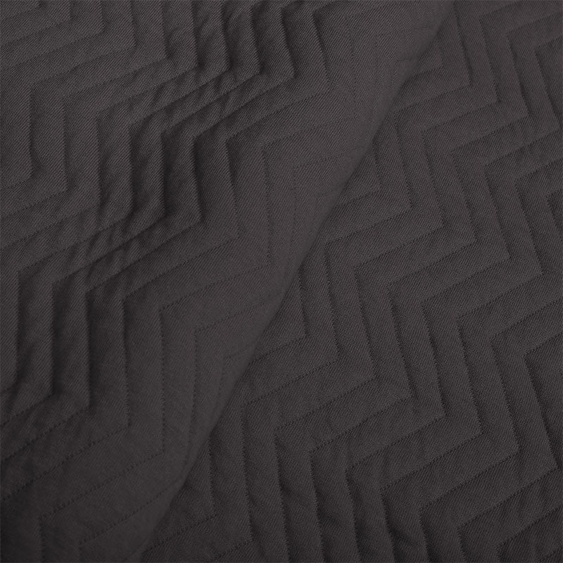 BodyComfy 100% Cotton Hosiery King-Size Fitted Bedcover – Chevron Print