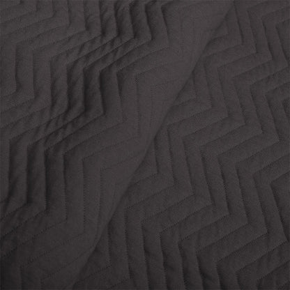 BodyComfy 100% Cotton Hosiery King-Size Fitted Bedcover – Chevron Pattern