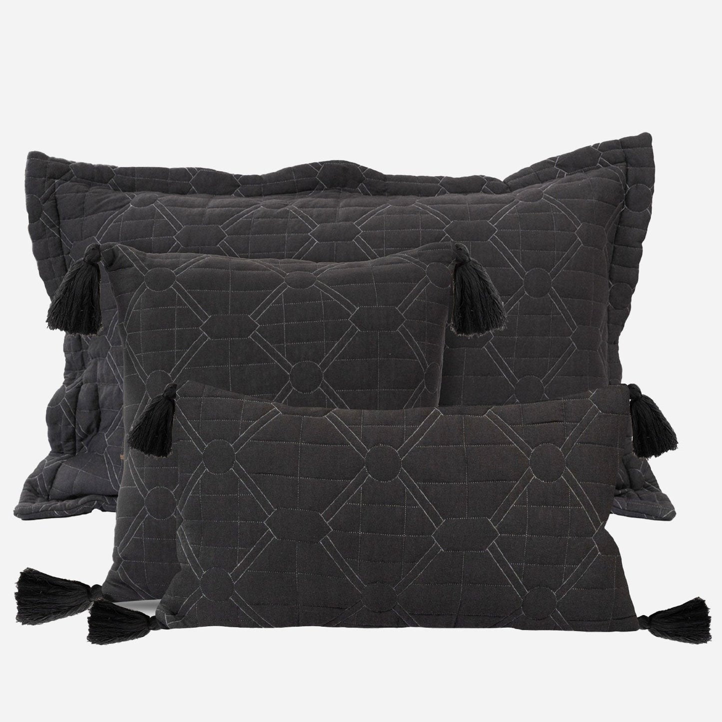 BodyComfy 100% Cotton Hosiery King-Size Fitted Bedcover – Diamond Weave Quilted Print