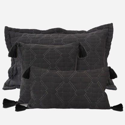 BodyComfy 100% Cotton Hosiery King-Size Fitted Bedcover – Diamond Weave Quilted Print