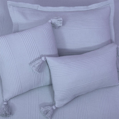 BodyComfy 100% Cotton Hosiery King-Size Fitted Bedcover – Checkered Block Texture