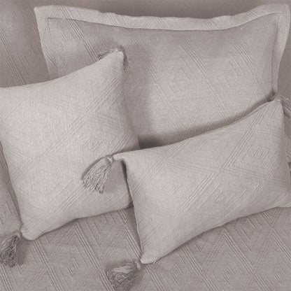 BodyComfy 100% Cotton Hosiery King-Size Fitted Bedcover – Heritage Diamond Pattern