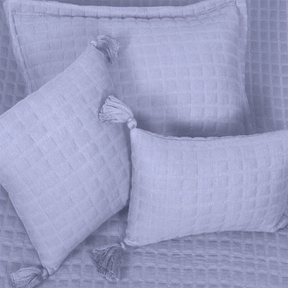 BodyComfy 100% Cotton Hosiery King-Size Fitted Bedcover – Geometrical Quilted Pattern