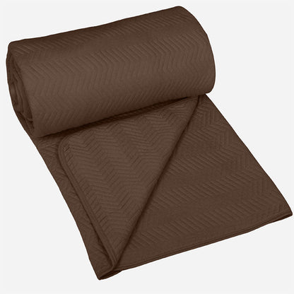 BodyComfy 100% Cotton Hosiery King-Size Fitted Bedcover – Chevron Print