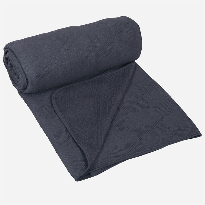 BodyComfy 100% Cotton Hosiery King-Size Fitted Bedcover – Heritage Diamond Pattern