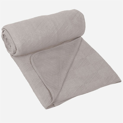 BodyComfy 100% Cotton Hosiery King-Size Fitted Bedcover – Heritage Diamond Pattern