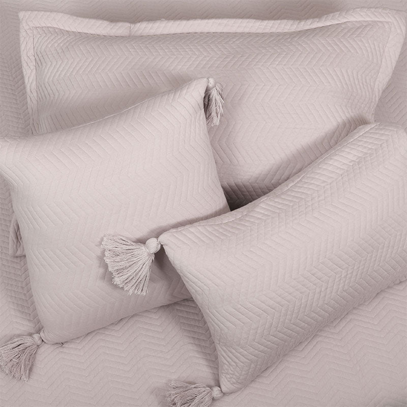 BodyComfy 100% Cotton Hosiery King-Size Fitted Bedcover – Chevron Print