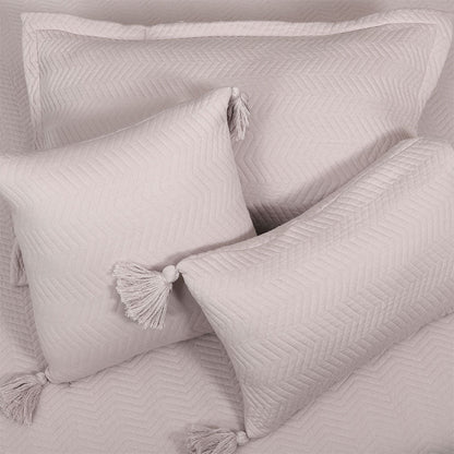 BodyComfy 100% Cotton Hosiery King-Size Fitted Bedcover – Chevron Print