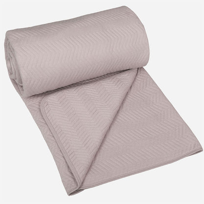 BodyComfy 100% Cotton Hosiery King-Size Fitted Bedcover – Chevron Pattern