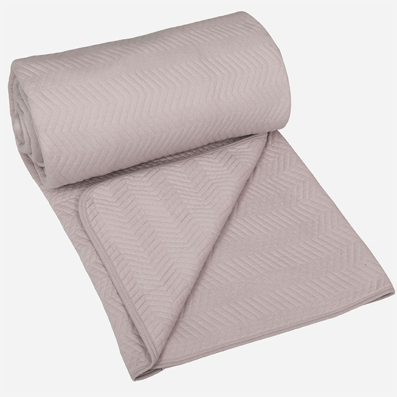 BodyComfy 100% Cotton Hosiery King-Size Fitted Bedcover – Chevron Print