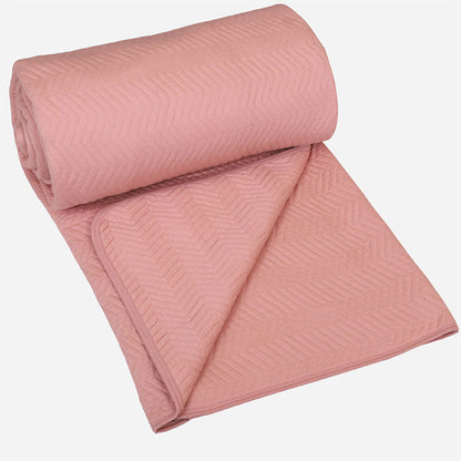 BodyComfy 100% Cotton Hosiery King-Size Fitted Bedcover – Chevron Pattern