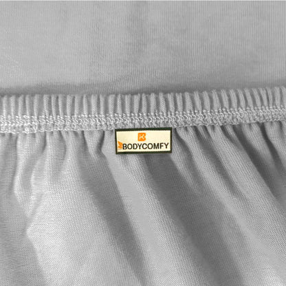 Bodycomfy 100% Cotton Hosiery King Size Fitted Bedsheet – Geometrical Panel Print