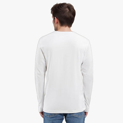 TESON by Bodycare Solid Mens Tshirt Round Neck Full Sleeves - White
