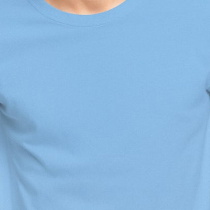 TESON Mens Tshirt Round Neck Half Sleeves - T.Blue