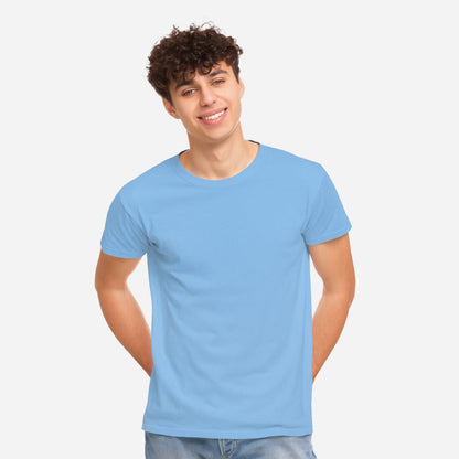 TESON Mens Tshirt Round Neck Half Sleeves - T.Blue