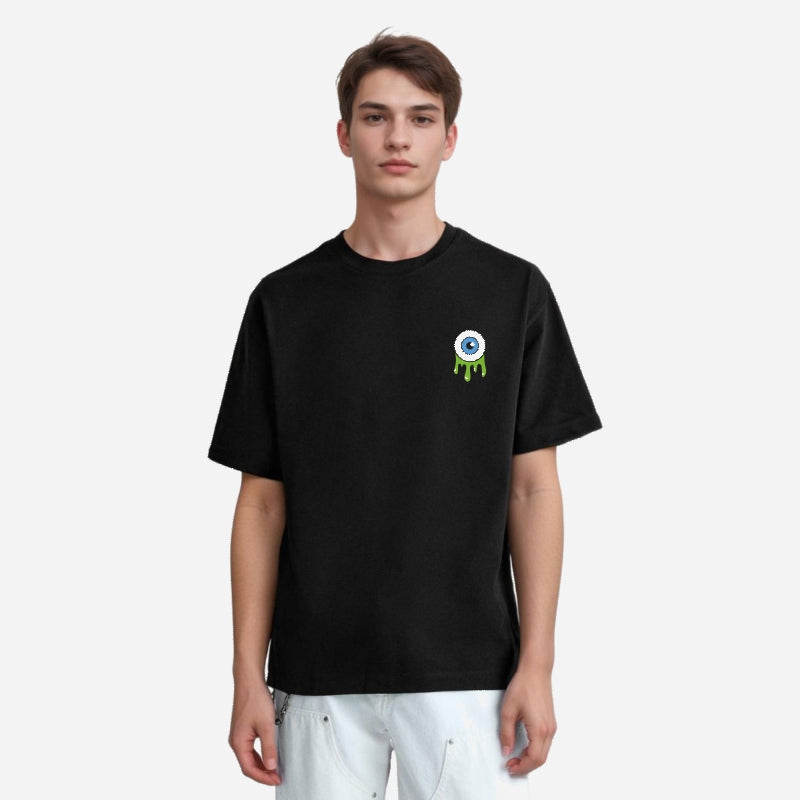 TESON by Bodycare Men's 100% Cotton Oversized Baggy Fit Drop Shoulder Half Sleeve Solid Round Neck T-Shirt