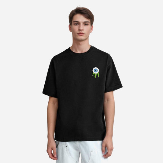 TESON by Bodycare Men's 100% Cotton Oversized Baggy Fit Drop Shoulder Half Sleeve Solid Round Neck T-Shirt