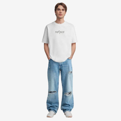 TESON by Bodycare Men's 100% Cotton Oversized Baggy Fit Drop Shoulder Half Sleeve Solid Round Neck T-Shirt