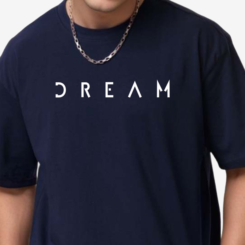 TESON by Bodycare Men's 100% Cotton Oversized Baggy Fit Drop Shoulder Half Sleeve Solid Round Neck T-Shirt White