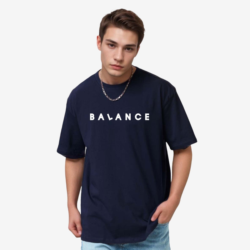 TESON by Bodycare Men's 100% Cotton Oversized Baggy Fit Drop Shoulder Half Sleeve Solid Round Neck T-Shirt