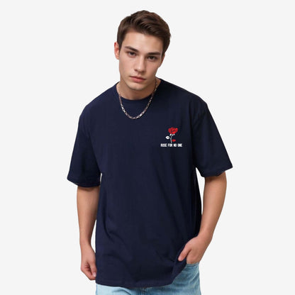 TESON by Bodycare Men's 100% Cotton Oversized Baggy Fit Drop Shoulder Half Sleeve Solid Round Neck T-Shirt