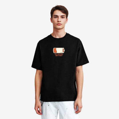 TESON by Bodycare Men's 100% Cotton Oversized Baggy Fit Drop Shoulder Half Sleeve Solid Round Neck T-Shirt