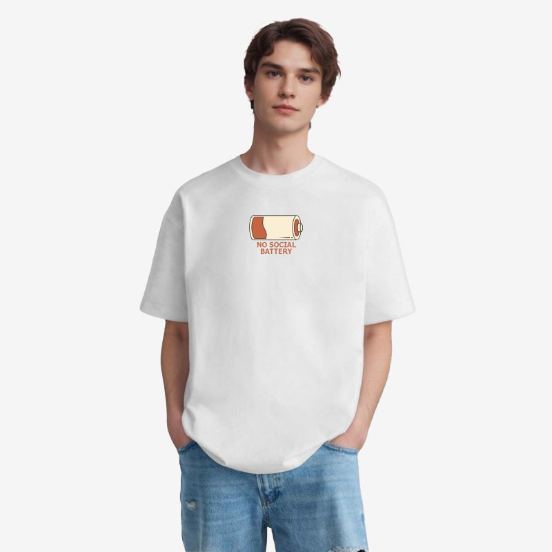 TESON by Bodycare Men's 100% Cotton Oversized Baggy Fit Drop Shoulder Half Sleeve Solid Round Neck T-Shirt