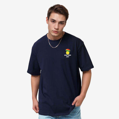 TESON by Bodycare Men's 100% Cotton Oversized Baggy Fit Drop Shoulder Half Sleeve Solid Round Neck T-Shirt