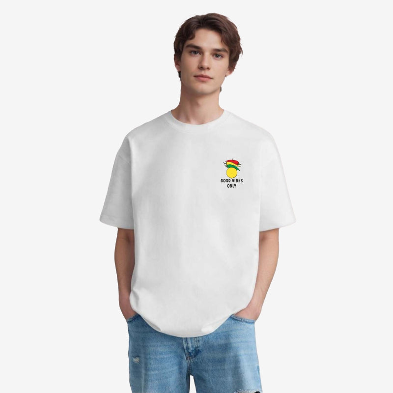 TESON by Bodycare Men's 100% Cotton Oversized Baggy Fit Drop Shoulder Half Sleeve Solid Round Neck T-Shirt