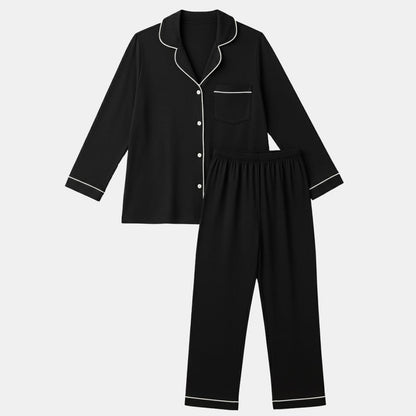 TESON Women Night Suit - Black