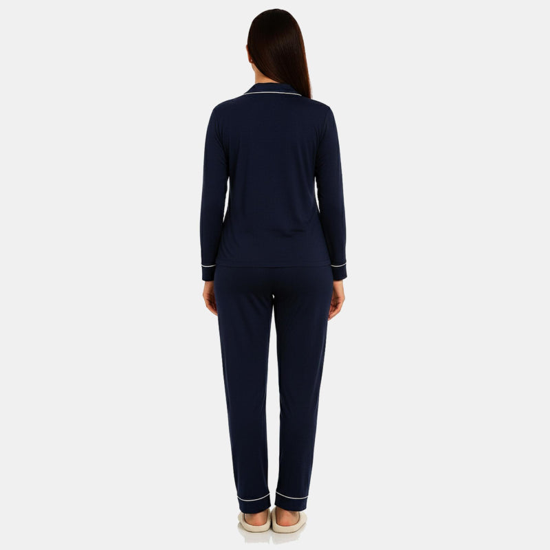 TESON Women Night Suit - Navy