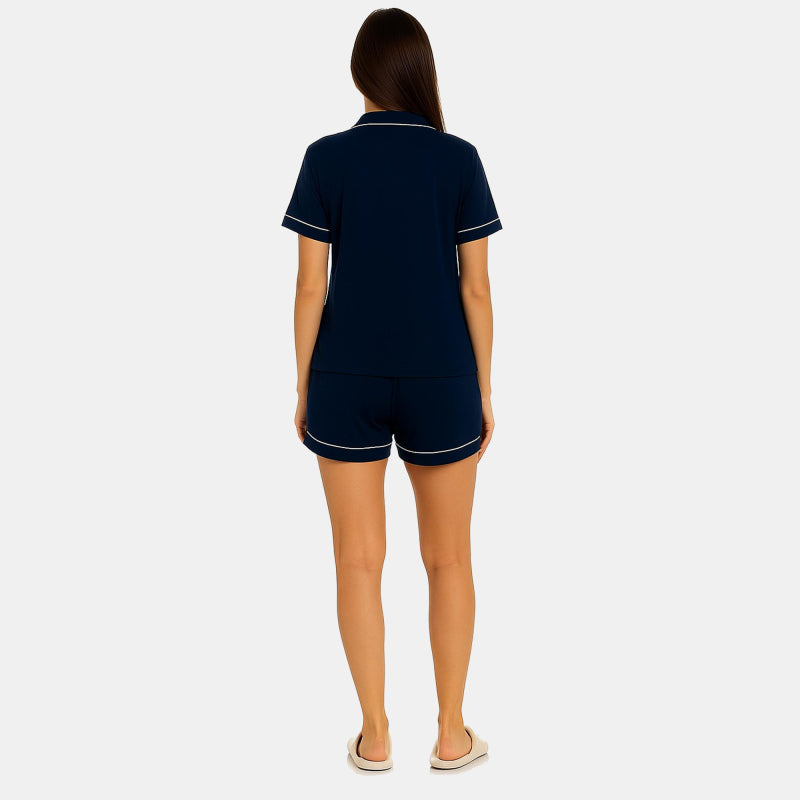 TESON Women Night Suit - Navy