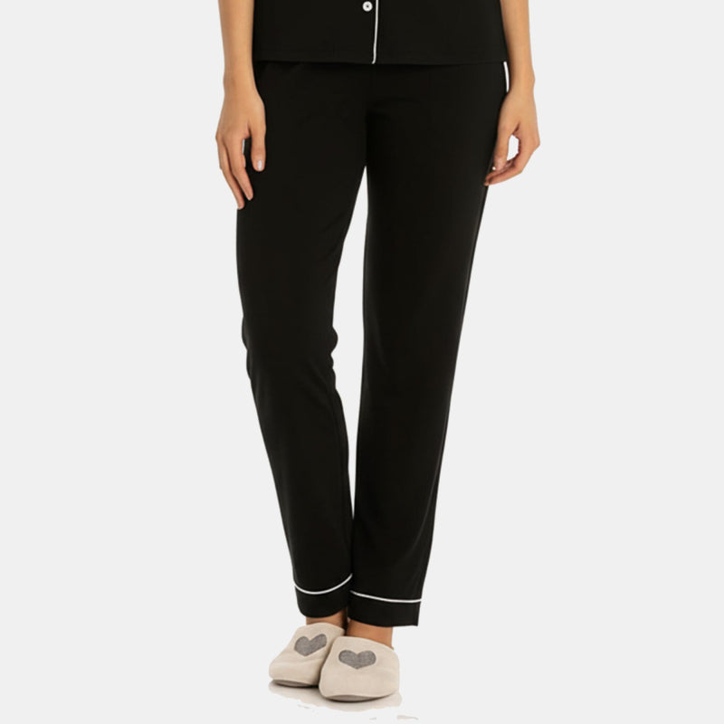 TESON Women Night Suit - Black