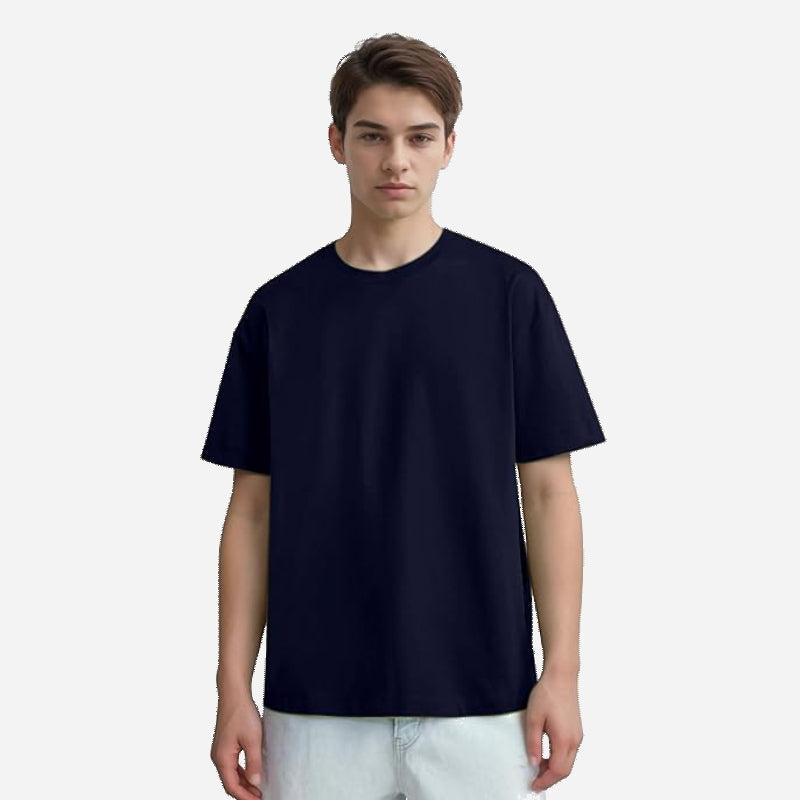 TESON by Bodycare Men's 100% Cotton Oversized Baggy Fit Drop Shoulder Half Sleeve Solid Round Neck T-Shirt