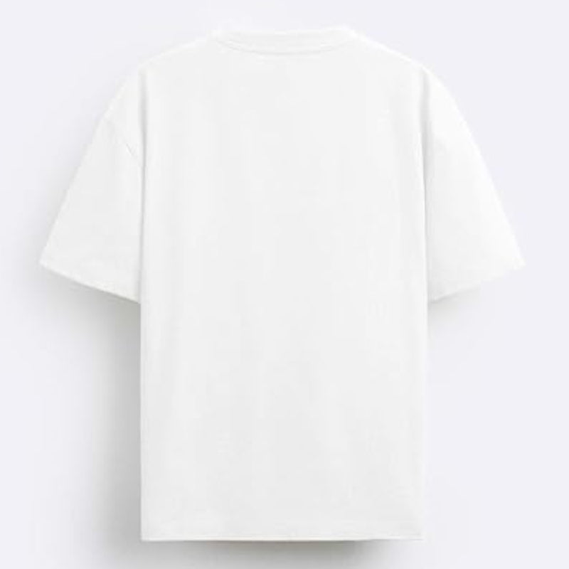 TESON by Bodycare Men's 100% Cotton Oversized Baggy Fit Drop Shoulder Half Sleeve Solid Round Neck T-Shirt