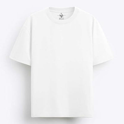 TESON by Bodycare Men's 100% Cotton Oversized Baggy Fit Drop Shoulder Half Sleeve Solid Round Neck T-Shirt